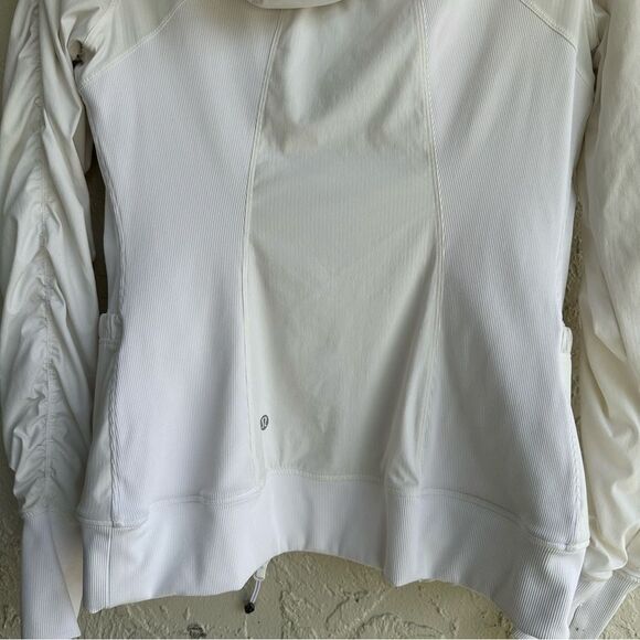 LULULEMON Dance Studio Jacket Women 6 Ruched Full Zip - Picture 7 of 11